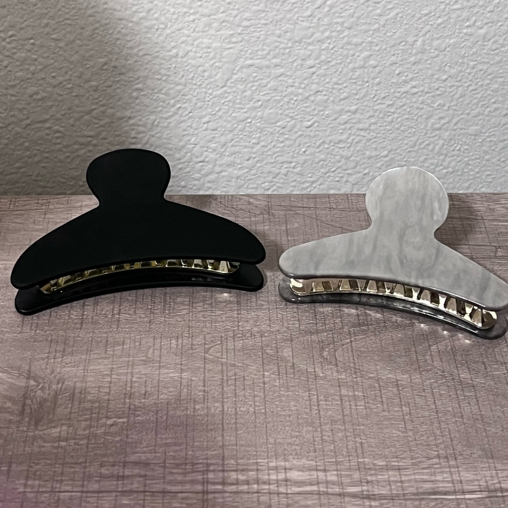 Black and Grey Hair Clips
